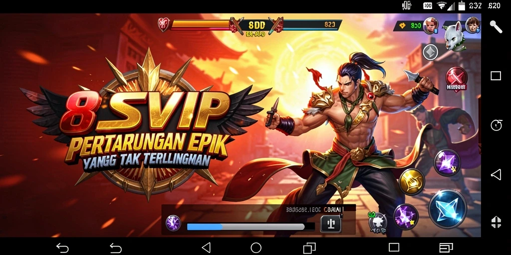 Tampilan menegangkan dari pertarungan epik di 8SVIP.