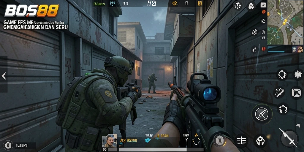 Tampilan antarmuka yang dinamis dan gameplay seru di BOS88.