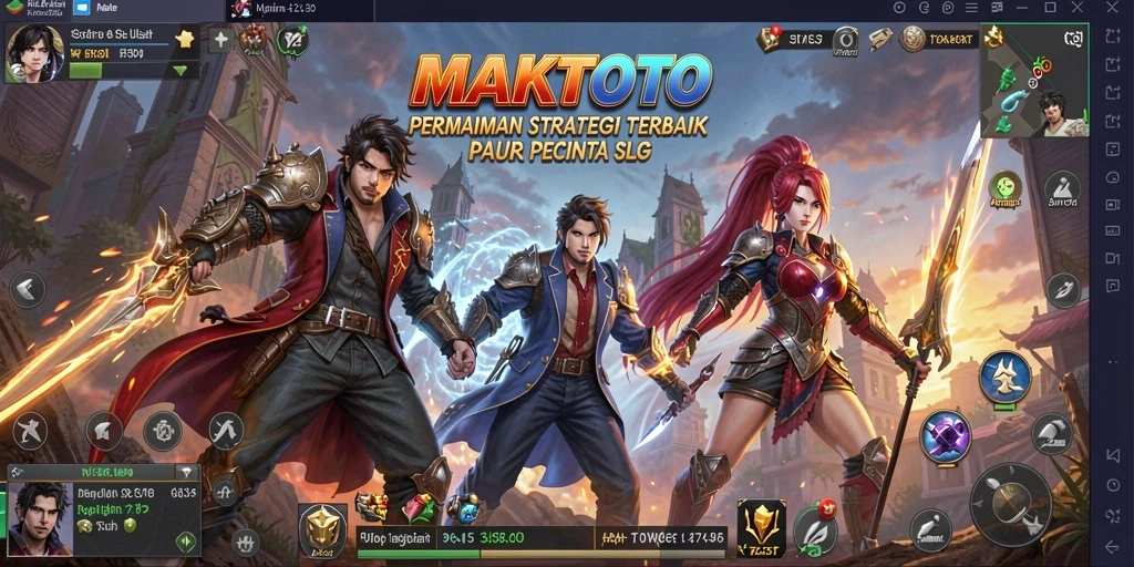 Gameplay SLG seru dalam MAKTOTO, penuh strategi dan tantangan.