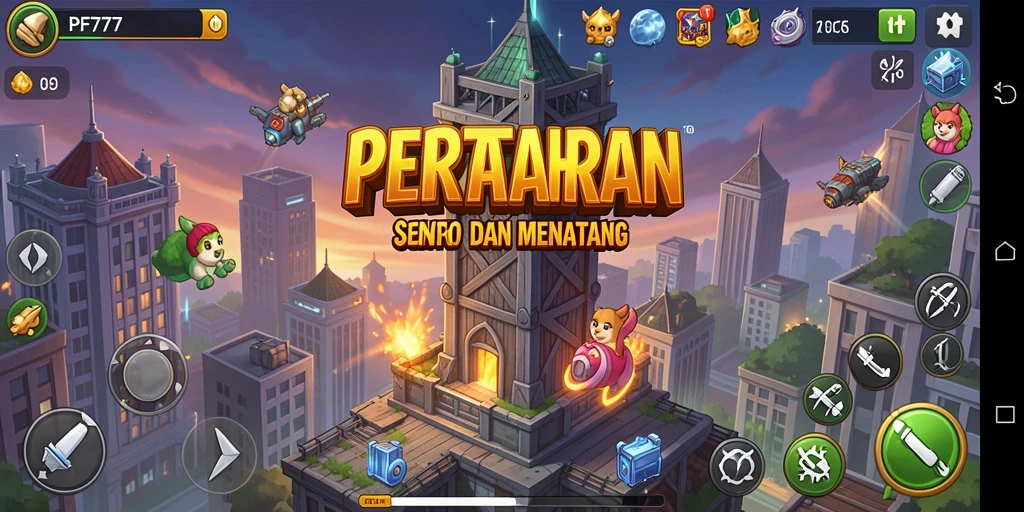 Tampilan gameplay PF777 yang menegangkan di medan perang.