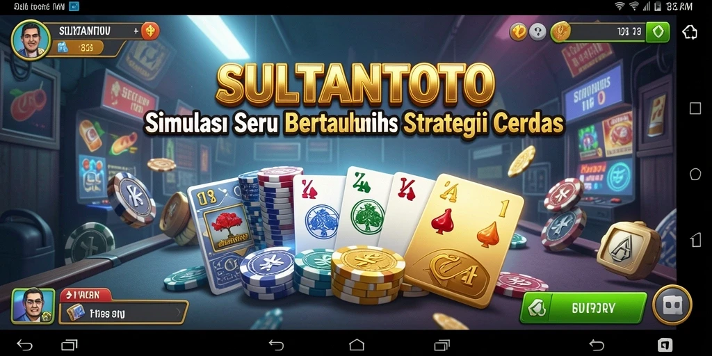 Screenshot utama SULTANTOTO menunjukkan gameplay seru dan strategi bertaruh.