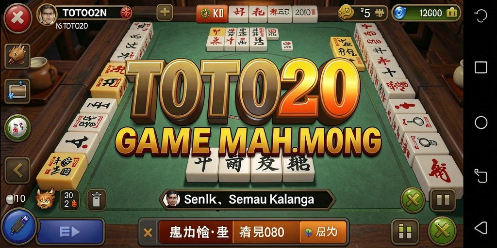 Tampilan screenshot TOTO20 menampilkan gameplay Mahjong yang seru dan menantang.