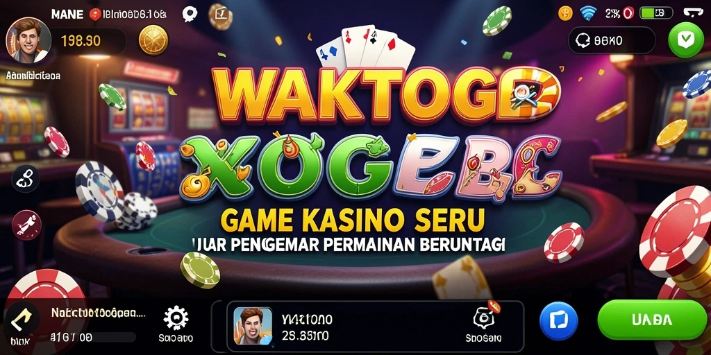 Tampilan screenshot WAKTOGEL menampilkan pengalaman bermain Kasino yang menarik.